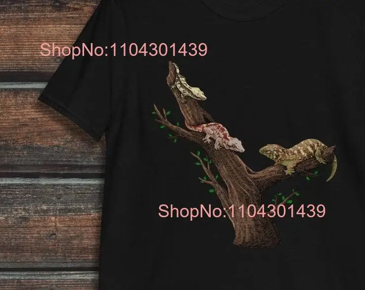 Crested Gecko T Shirt Reptile Leachianus Gargoyle And long or short sleeves