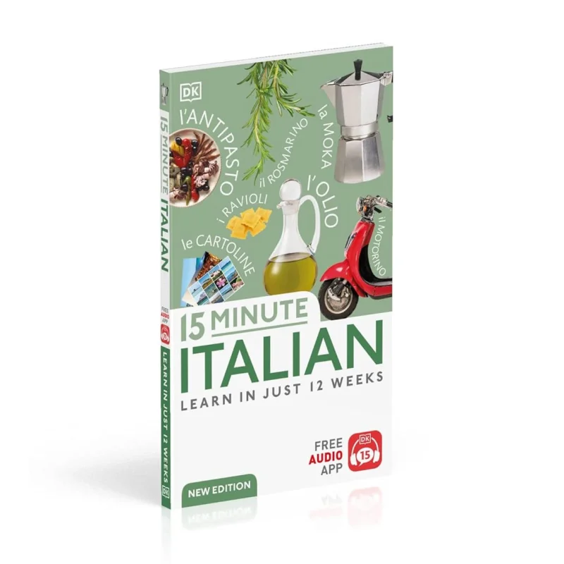 15 دقيقة تعلم اللغة الإيطالية في 12 أسابيع فقط DK DK Publishing 9780241601358 كتاب #1