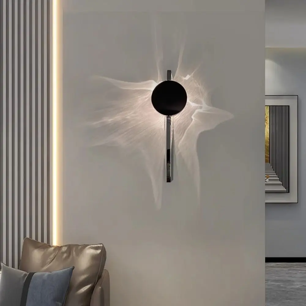 

Water Ripple Wall Lamp Rotatable Adjustable LED Wall Light Stainless Steel Light And Shadow Minimalist Wall Lamp Living Room