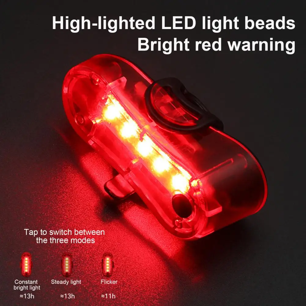

Rechargeable Bike Tail Light Bike Warning Rear Lamp Usb Rechargeable Led Bicycle Tail Light for Night Riding Safety for Mtb