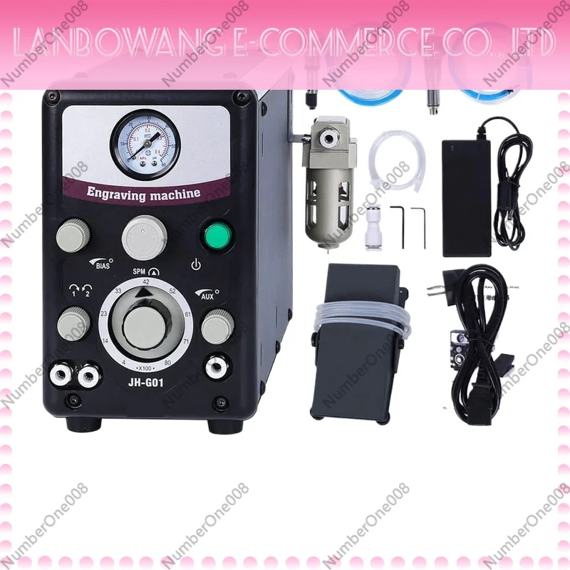 Double Head Pneumatic Engraving Machine, Beading Milling Machine for Jewelry Setting, Air Micro Inlay Engraver Beading Machine