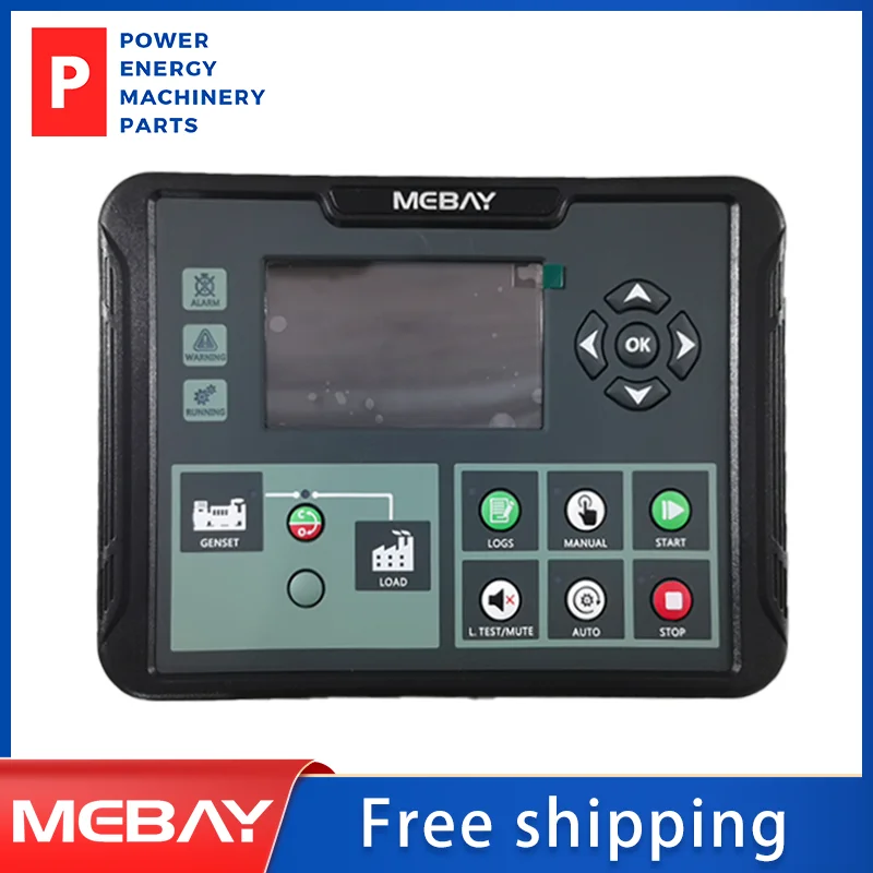 Original Mebay DC100D Genset Parallel Controller Diesel Generator LCD Control Board CAN Communication Interface Generador Parts