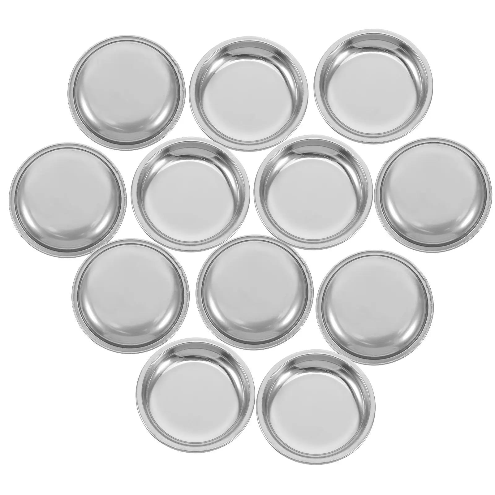 12 قطعة كيس شاي الصحن الفولاذ المقاوم للصدأ ganizer صينية تخزين الحاويات كيس شاي صغير طبق صواني الشاي كيس شاي حامل الشاي تخدم