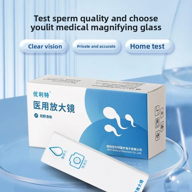 Ulet Male Reproductive Health Check Kit with Magnifier, Home Sperm Quality Screening Tool for Personal Wellness