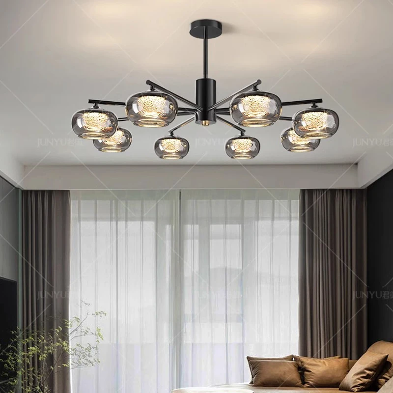 

Nordic Style Glass Led Pendant Light for Living Dining Room Food Tables Kitchen Bedroom Chandelier Home Decor Lusters Luminaires