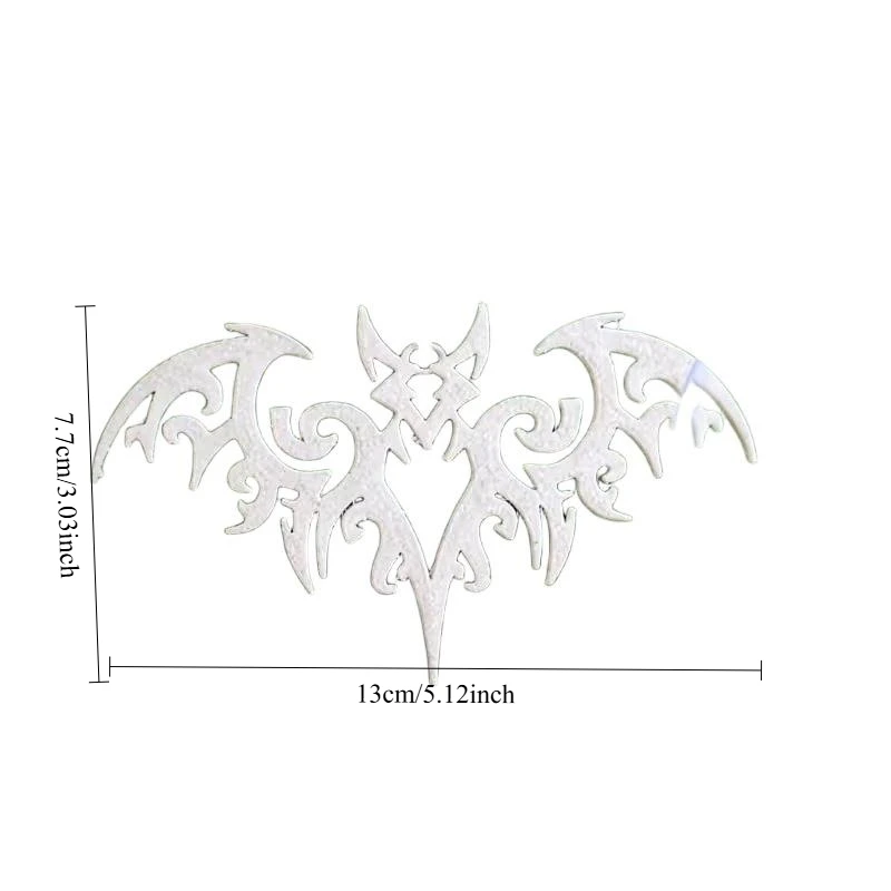 Glow in The Dark Halloween Bat Pendant Ornament 3D Printed Luminous Gothic Wall Hanging Christmas Tree Decoration for Home Party