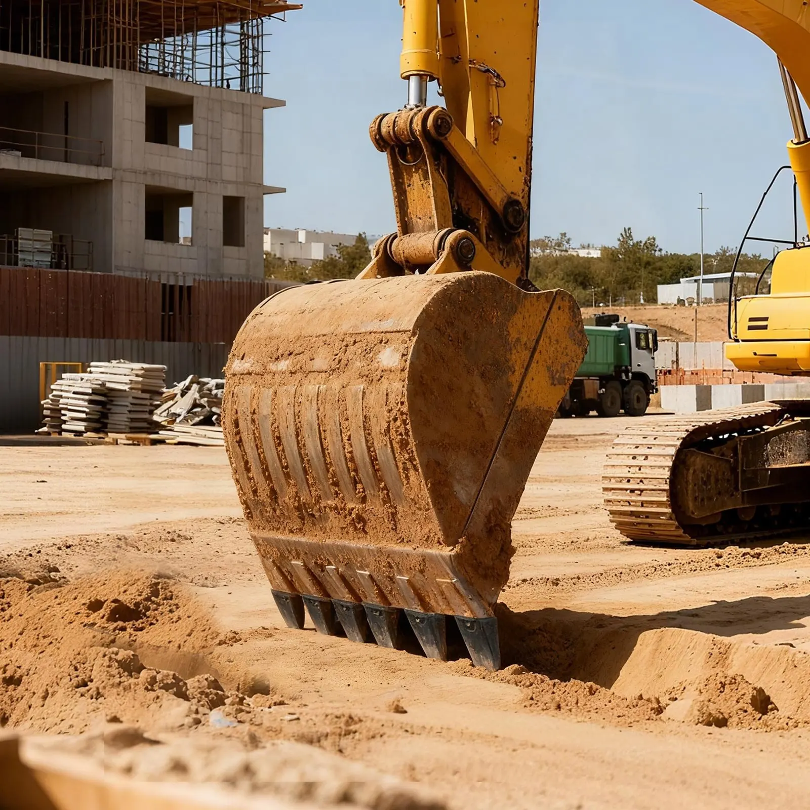 

Зубья ковша экскаватора с пальцами, комплект из 4 штук X156L, для плавной и эффективной разрыхляющей работы, усиленные, длина 5,3 дюйма