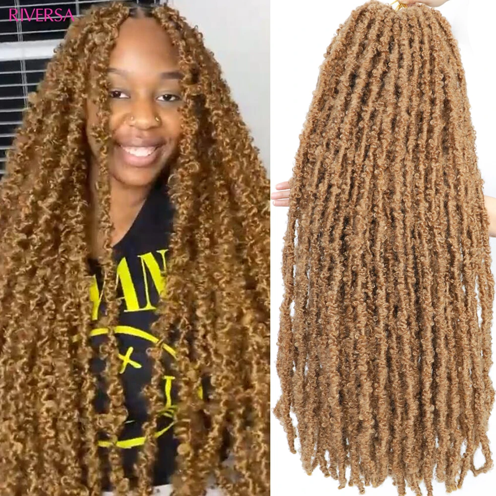 

36 24 Inch Distressed Faux Locs Long Butterfly Locs Crochet Hair Handmade Braiding Hair Locs Dreadlocks meche cheveux a tresser