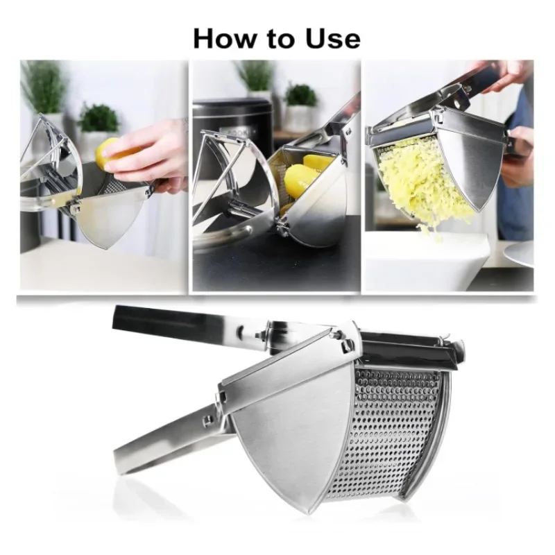 

Potato Ricer Stainless Steel,Potato Masher Stainless Steel for Fluffy Mashed Potatoes,Potatoes Ricer for Baby Food,and More