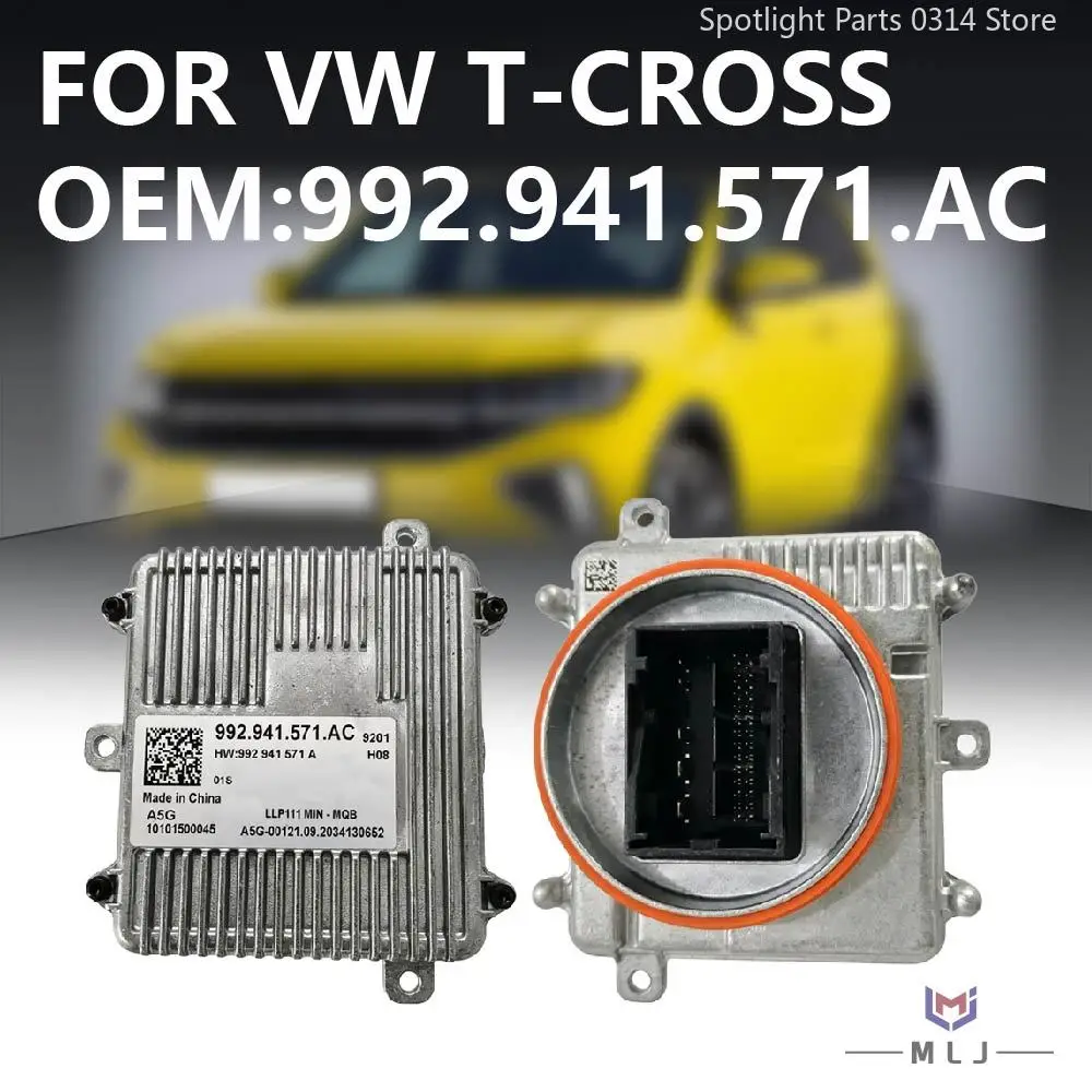 992941571AC For VW T-CROSS Headlight LED DRL Driver Control Power Ballast Module Unit 992.941.571.AC 10101500045 Car Accessories