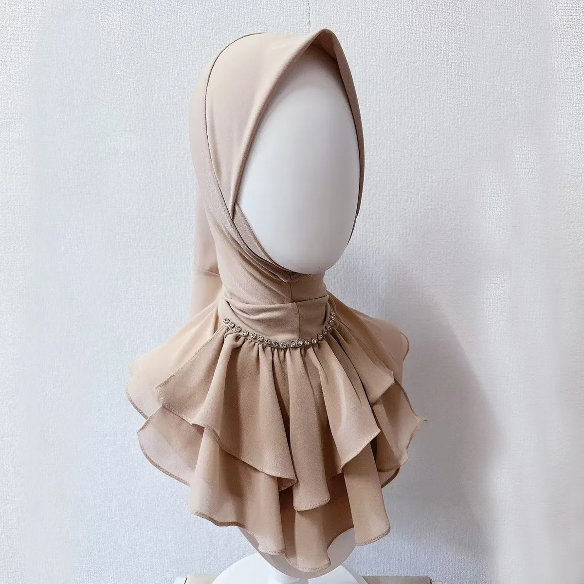 Mujeres musulmanas diamantes una pieza Amira Hijab Islam pañuelo turbante árabe cubierta para la cabeza chal Niqab tirar en bufanda lista para usar