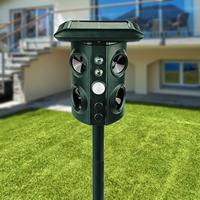 Solar Powered Animal Scarer Repellent Cats Dog Repeller for Outdoor Garden Tool Frighten Animal Ultrasonic Repellent