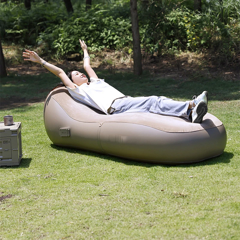 Divano gonfiabile da viaggio per famiglie con divano gonfiabile automatico per persona singola da campeggio all'aperto portatile