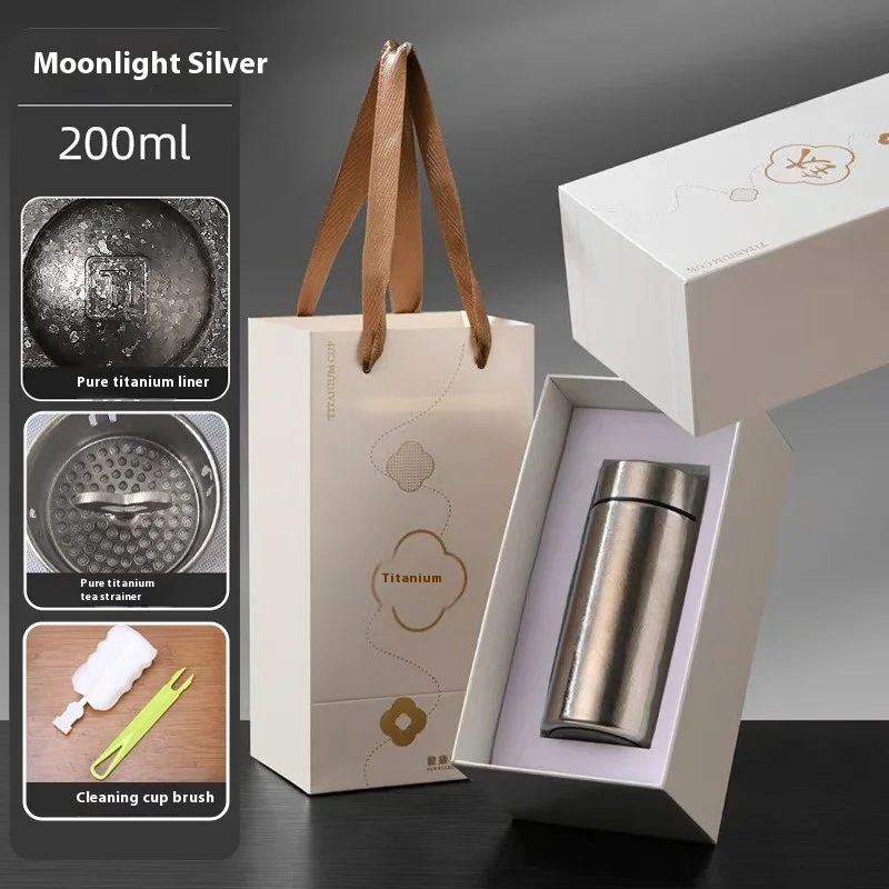 كوب معزول من التيتانيوم فاك 7 أونصة | كوب بجيب مزدوج الجدار | قسط للجنسين | خفيفة الوزن للاستخدام في الهواء الطلق واليومية #4