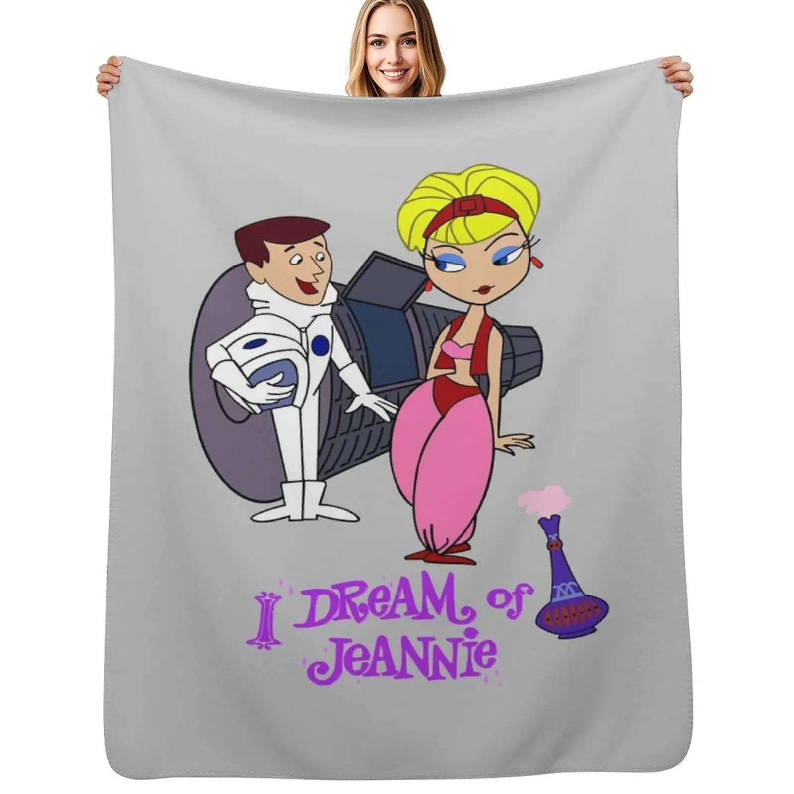 

I Dream Of Jeannie Gifts For Fans, For Men and Women, Gift Valentine's Day Throw Blanket Kid'S sofa bed manga Quilt Blankets