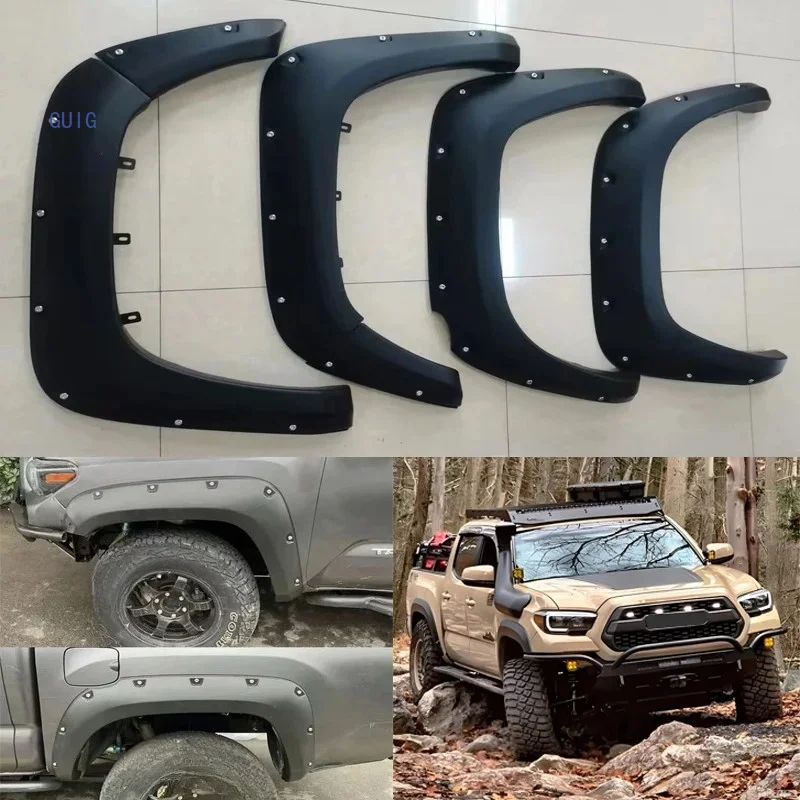 Guardabarros para Toyota Tacoma 2016-2023, Protectores de Salpicaduras para Camioneta, Accesorios para Auto, Guardabarros Dobles para Cabina
