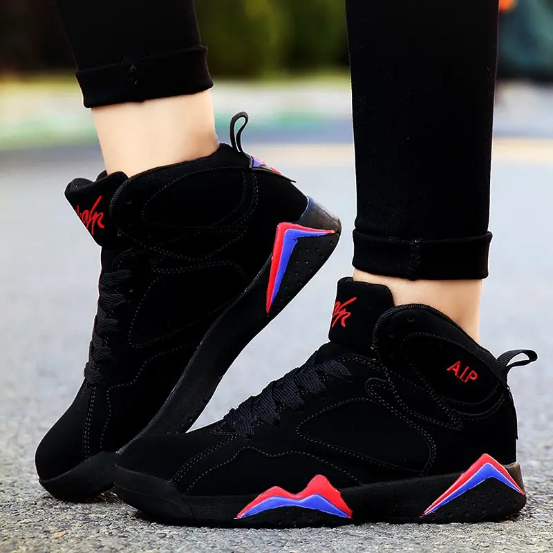 Comemore Big Size 44 Spring High Top Women Running Men\'s Casual Shoes Sport Woman Black Sneakers Ladies Sports Sneackers Female