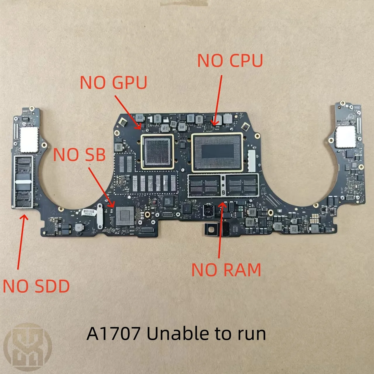 820-00281-A Faulty Logic Board Replacement For MacBook Pro A1707 2017 Year Damaged Motherboard Repair Parts