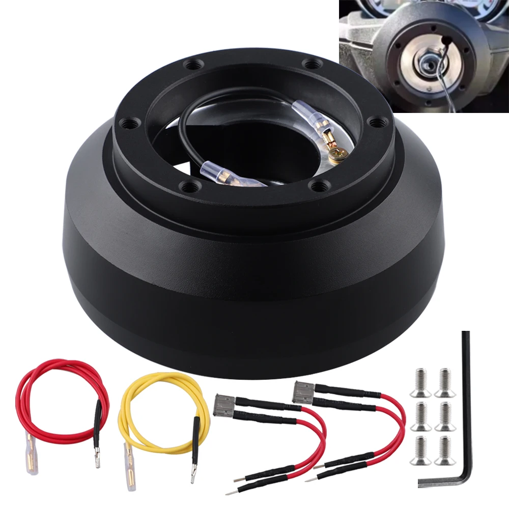 

Aluminum Steering Wheel Short Hub Adapter 135H Boss Kit For Honda Fit Civic