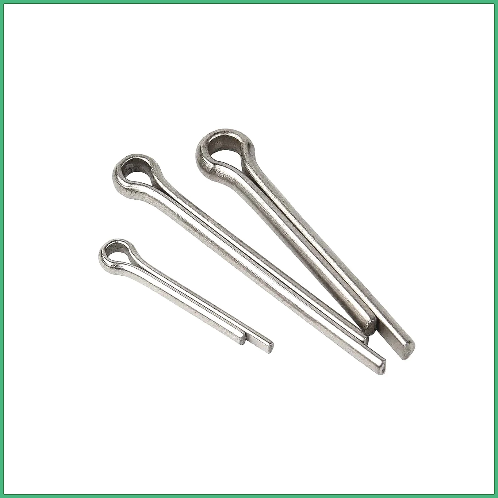 M1-M10 304 Stainless Steel Spring Cotter Pin Split Clamp Hair Pin Clip Assorted Kit, Open Elastic Locking Pins for Tractor Fa