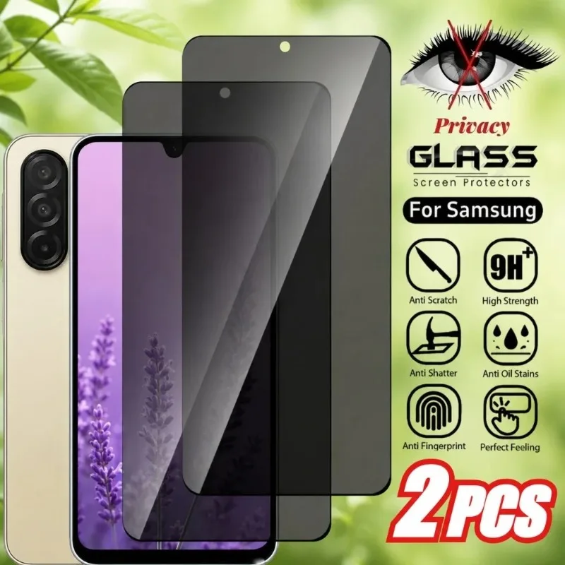 2 Stück Anti-Spionage Panzerglas für Samsung Galaxy A57 A37 A15 A16 A25 A26 A36 Displayschutz für Samsung A23 A32 A35 A53 A55 A56