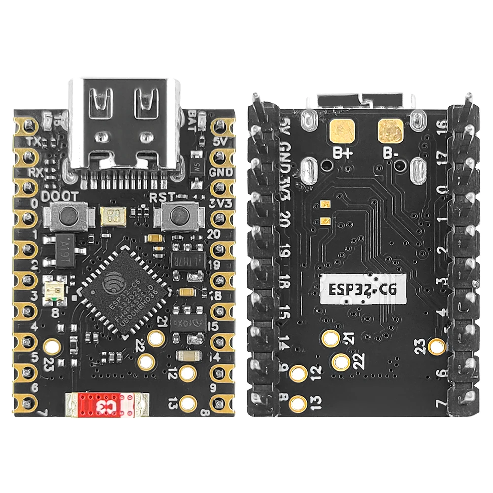 MINI ESP32-C6 Development Board C6 Soldered Kit Wifi6 N4 BT Module with Crystal Oscillator RISC-V 32-Bit 4MB FLASH Low Power