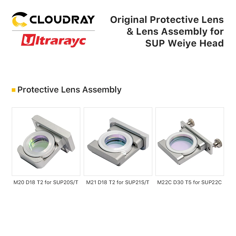 Original SUP Welding Head Protective Lens Assembly & Focusing Protection Lens Assembly for SUP20S SUP21T SUP23S SUP23T SW150 etc