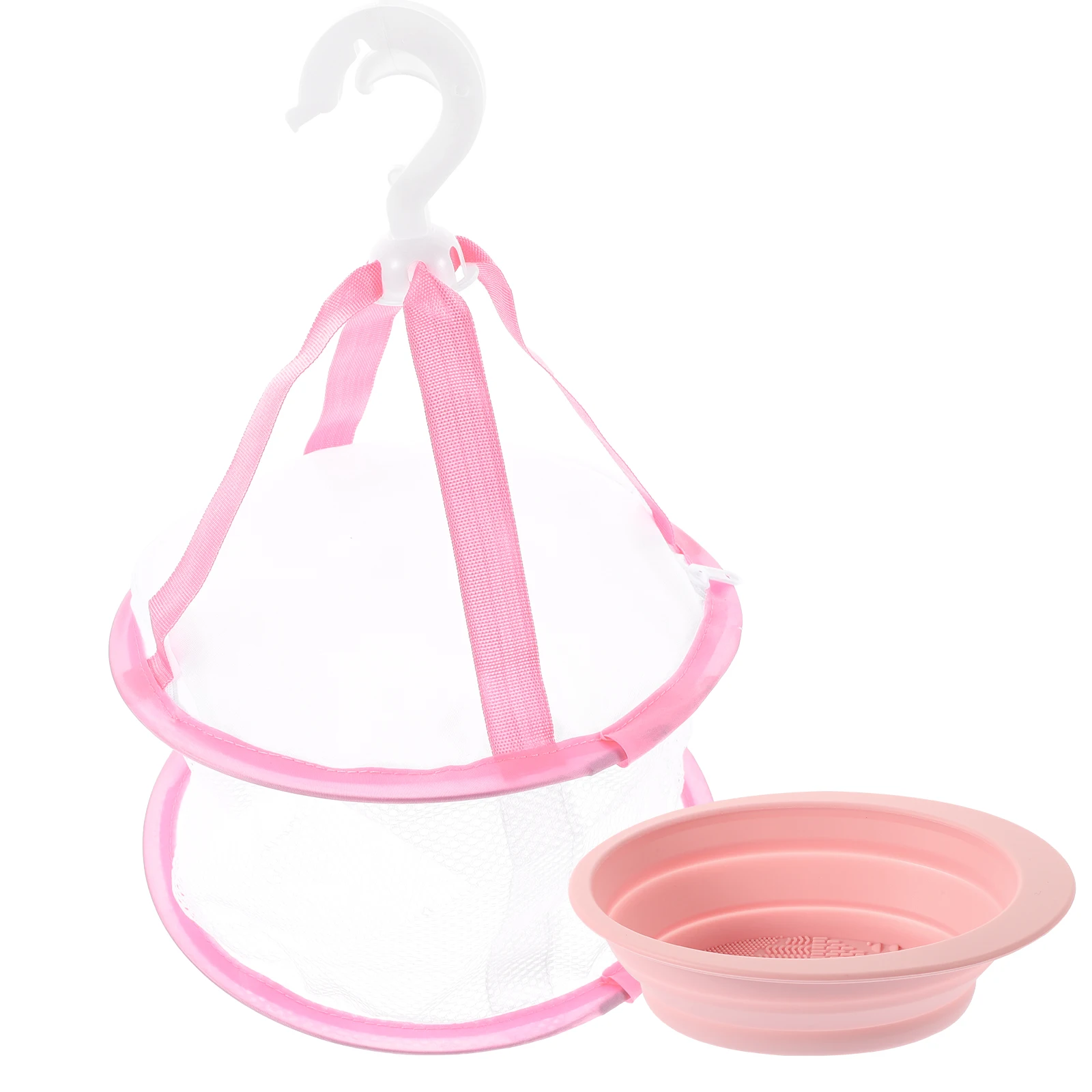 Conjunto de escova de maquiagem roxo tigela rede de secagem grande capacidade limpador purificador esteira puff ferramentas silicone maquiagem escova almofada de limpeza