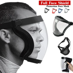 Transparent Full Face Mask Protector Face FaceMask Work Protection Mask  Protective Glasses Outdoor Safety Mask Kitchen Tools