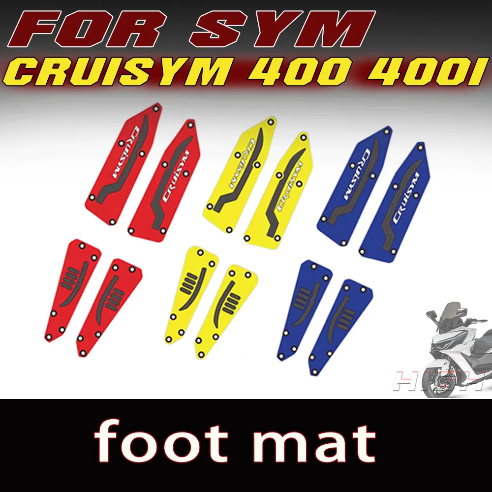 FIT For SYM Cruisym400 400i Wear-Resistant Thick Foot Pad Motorcycle Pedal Mat