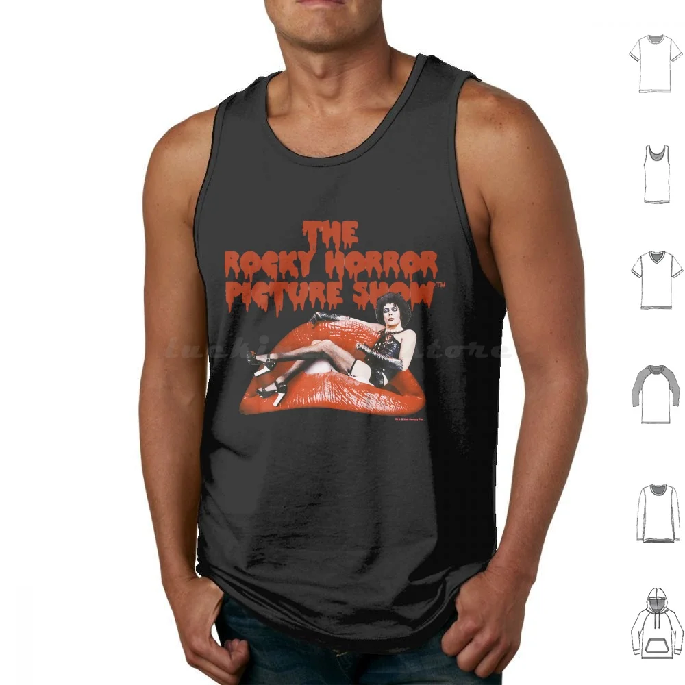 The Horror Picture Show Dr Frank N Furter Logo Tank Tops Vest Sleeveless The Horror Picture Show Dr Frank N Furter Logo