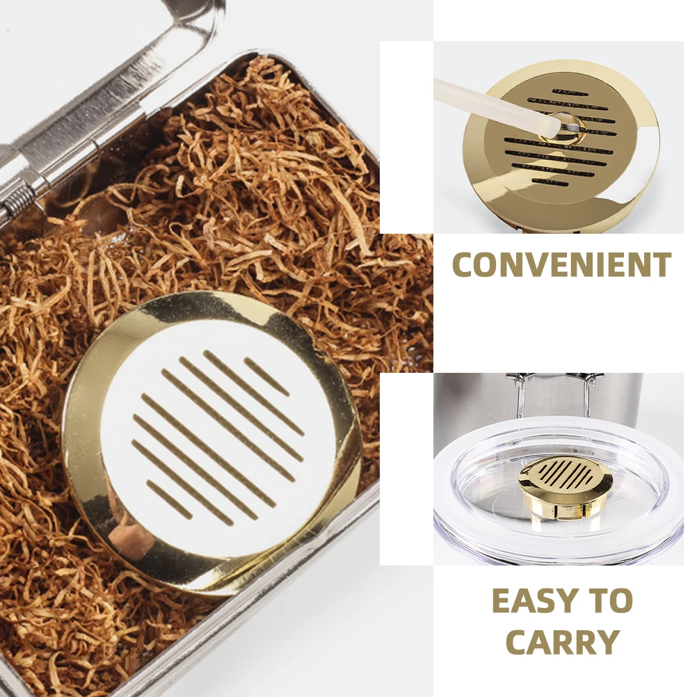 

37mm Cigar Humidifier Round Black Tablets for Stick Plastic Tobacco Box Accessories Humidity Packs Humidor Supplies