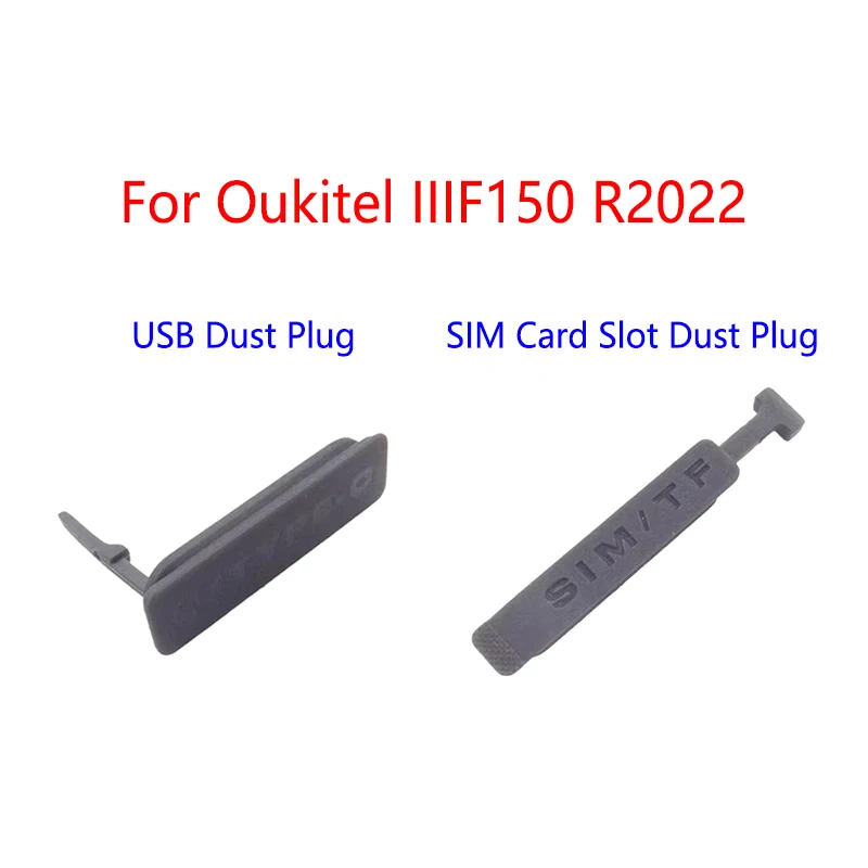 For Oukitel IIIF150 R2022 Type-C Charge Plug USB Charging Port Protector Cover SIM Card Slot Dust Plug