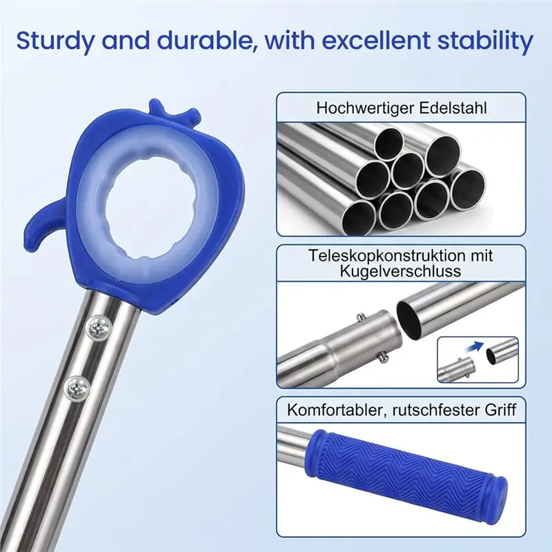 ABMR-Extendable Window Opener 117 Cm Extension, Telescopic For Roof Windows Adjustable 3-Stage Window Handle System
