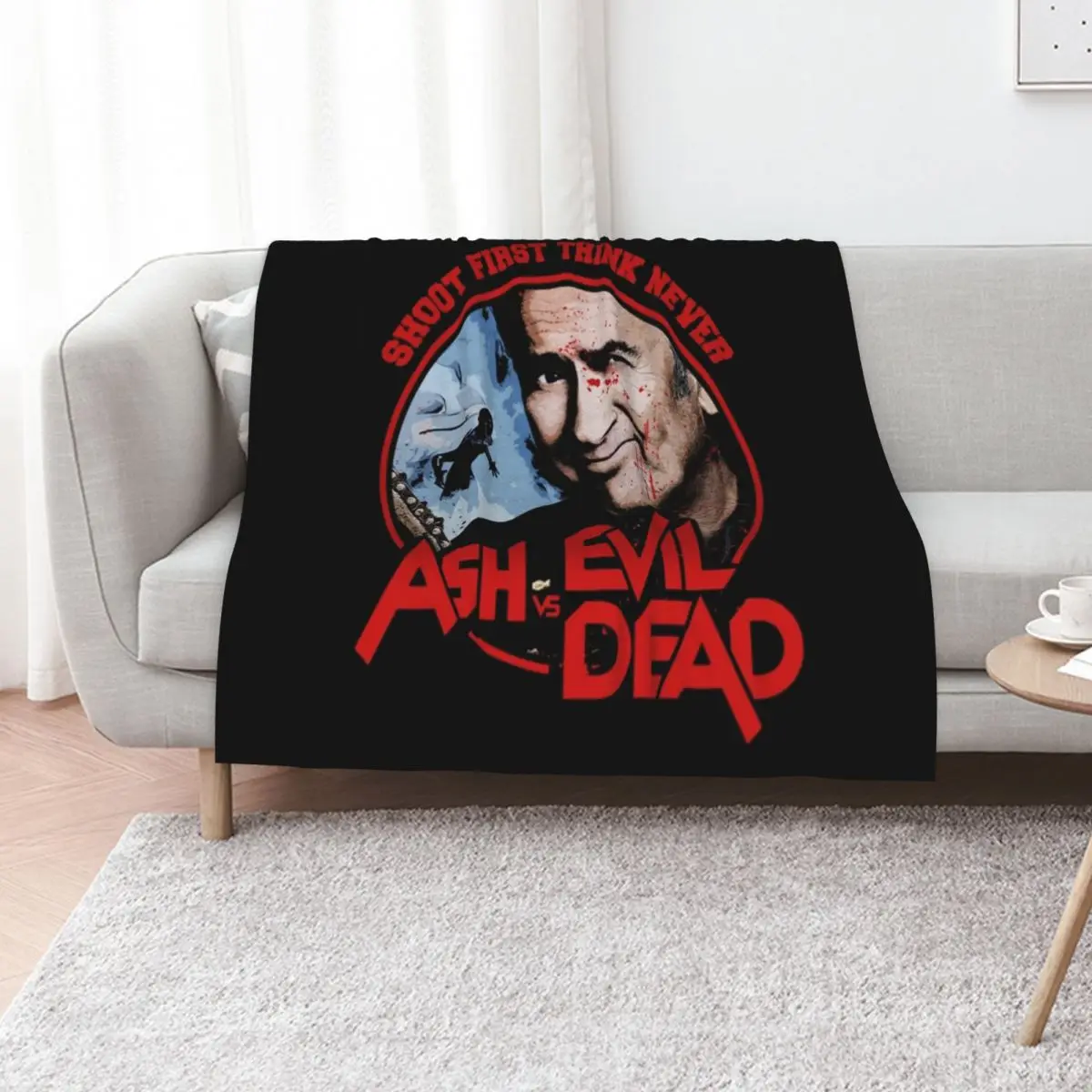 Ash Vs Evil DeadShirt Throw Blanket All Season Soft Lightweight Blanket for Home