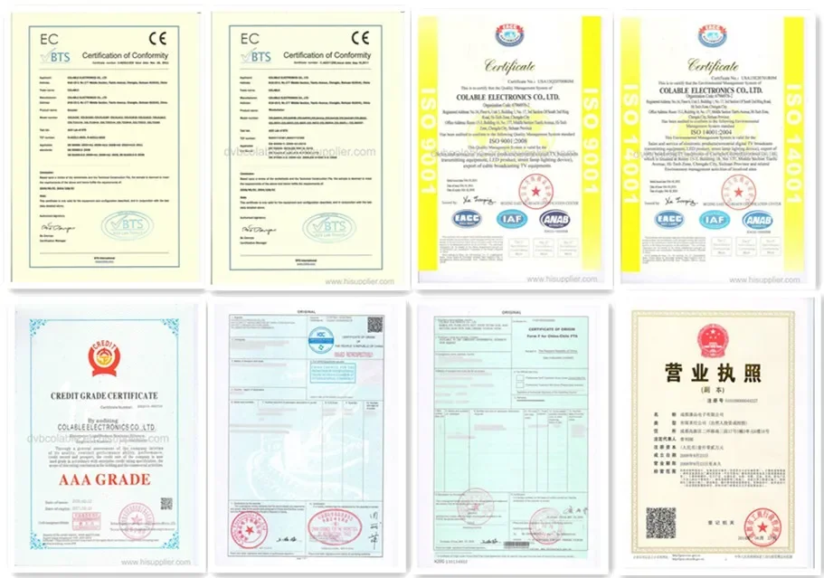Radio- und TV-Rundfunkgeräte 8 Kanäle H265 HEBL-Video-IP-Streaming-Hardware-Encoder COL5112HE