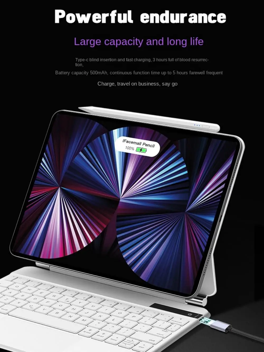 لوحة مفاتيح التحكم الذكية IfacemaliPad 2024 حافظة واقية صغيرة ذكية جديدة مع تعليق مغناطيسي متكامل #4