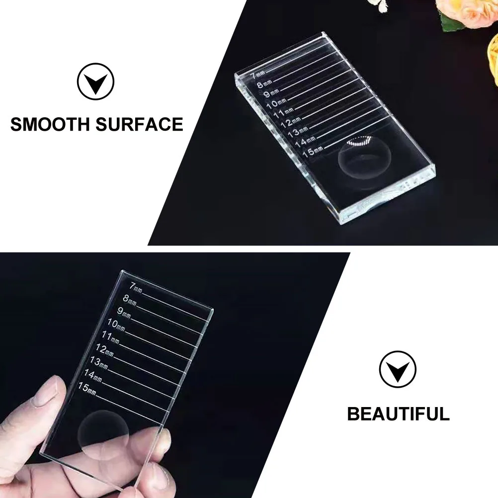 2 في 1 علبة تمديد رمش عدم الانزلاق سطح رمش منصات البليت لسهولة الالتقاط قياس دقيق جلدة تمديد #6