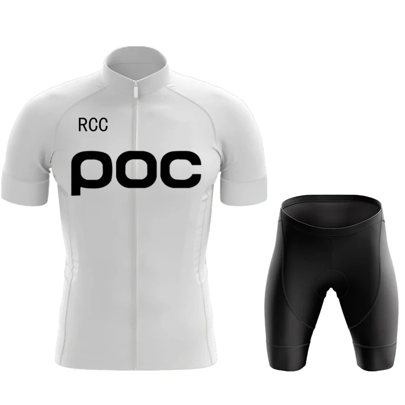 2024 Wielerjersey Set Rcc Poc Heren Fietsleding Zomer Fietspak Met Korte Mouwen Ropa Ciclismo Hombre