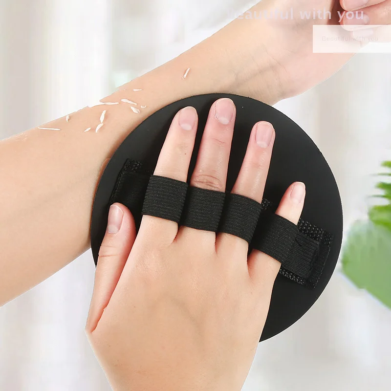 Black Body Exfoliating Bath Scrubbing Shower Brush Dead Skin Remover Bathing Tools Circular Painless Bath Towel