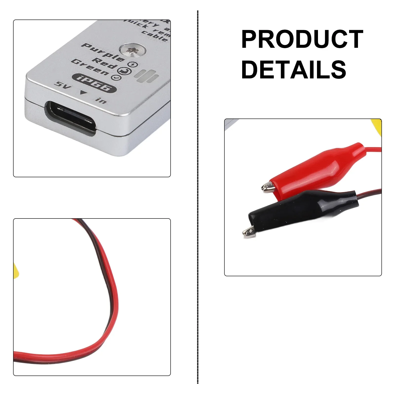 

IP66 Battery Glue Quick Release Cable With 30mA Current Limit And LED Status Lights For Electrolytic Battery Detachment