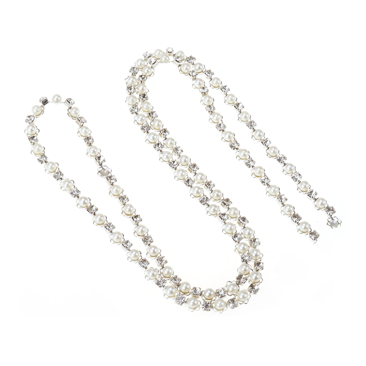 

Shoe Decor Chains Rhinestone Adjustable Accessories Wedding Party Elastic Band Sewing Applique Flats Boots