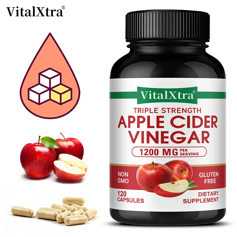 

Apple Cider Vinegar - Promote Metabolism and Digestion, Detox, Gut and Immune Health, Fat Burning, Weight Management