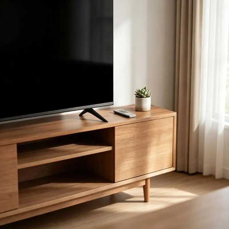 ABS Base Feet Set with 16 Screws Replacement Stand Legs for 40-65in Televisions, for Living Room and Bedroom M4YD