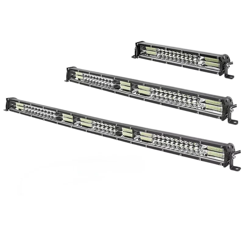 HQS HQS-DB Slim 12V 24V LED Light Bar 20 10 Inch Spot Flood Combo Beam New SUV 4X4 Retrofit/Upgrade Auto Driving Work Lamp