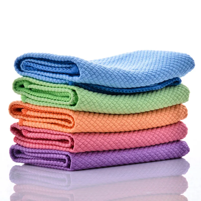 10pcs Microfiber Cleaning Cloths Rags Kitchen Dish Towel Absorbent Wiping Rags Household Cleaning Rag Magic Rag Dish Cleaning