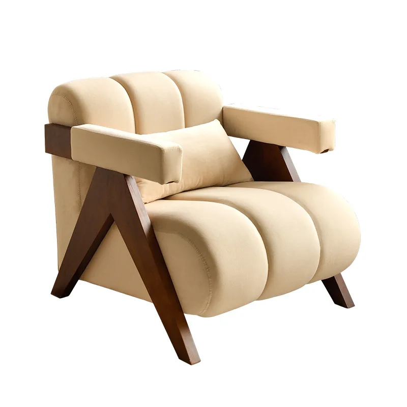 

Medieval style living room single sofa