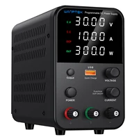 Wanttek-fuente de alimentación CC para laboratorio, accesorio de 30V, 60V, 120V, 160V, conmutación ajustable, corriente de encendido/apagado, opciones de enchufes AU, EU, US, UK