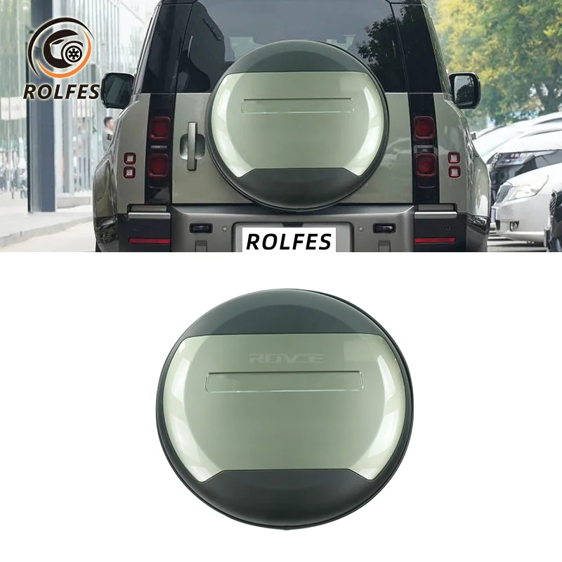 

ROLFES New Car Spare Tire Cover Auto Wheel Tire Tyre For Land Rover Defender 90 110 130 2020 L663 Protector Styling Accessories