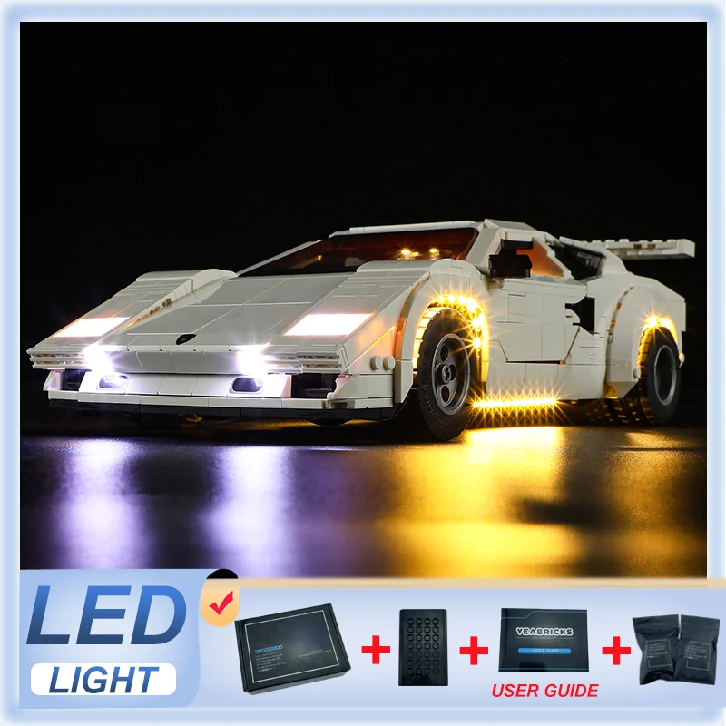 

DIY LED Light Kit For LEGO 10337 Countach 5000 Quattrovalvole (Only LED Light,Without Blocks Model)